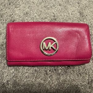 Large Pink Michael Kors Wallet